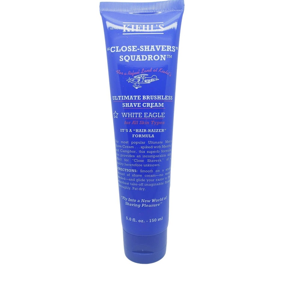 Kiehl's Close Shavers Squadron Brushless Shave Cream White Eagle 5 OZ